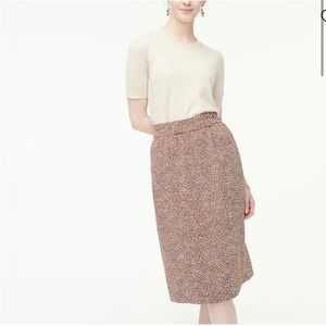 J Crew Polka Dot Midi Skirt
